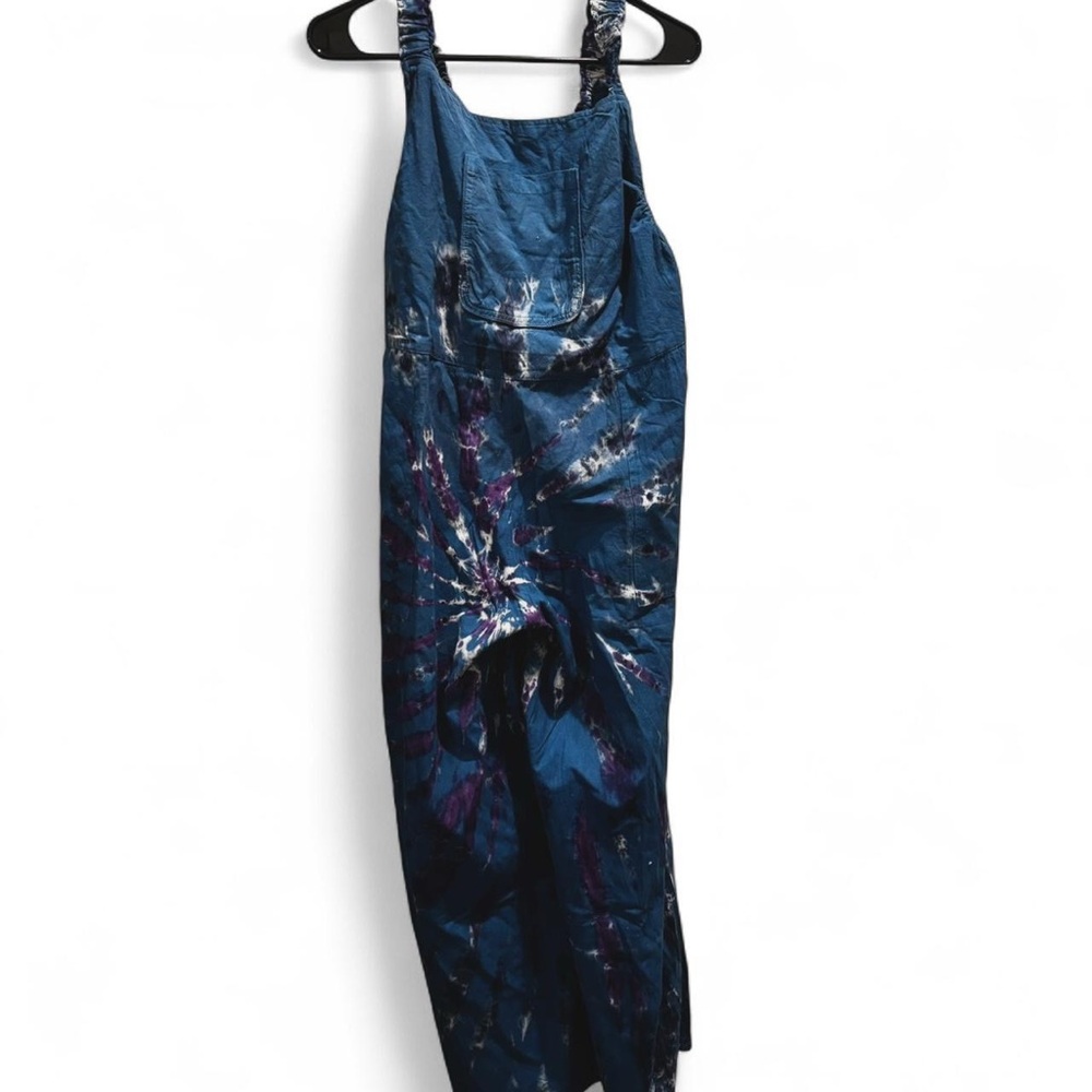 Blue Tie-Dye overalls